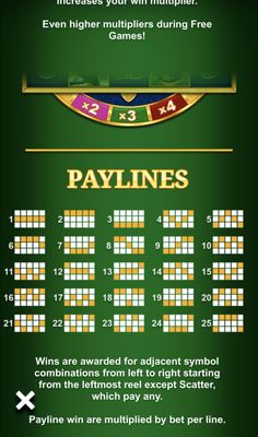 Paylines 1-25