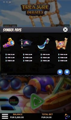 Paytable - Low Value Symbols