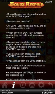 Bonus Respins
