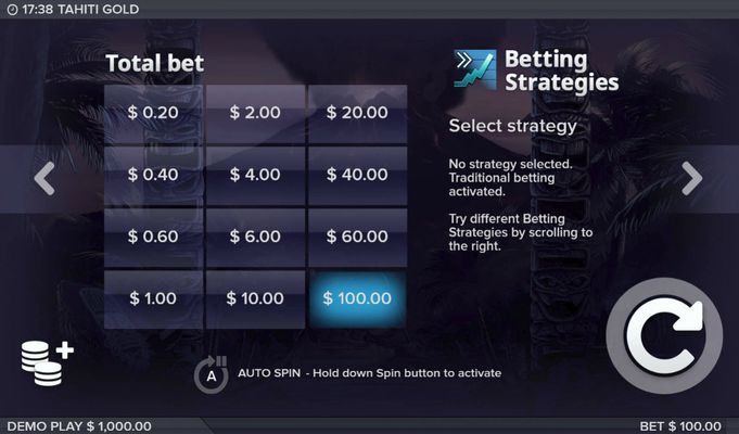 Available Betting Options