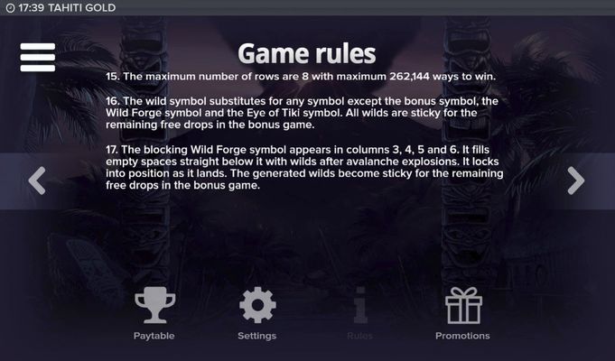Tahiti Gold :: General Game Rules