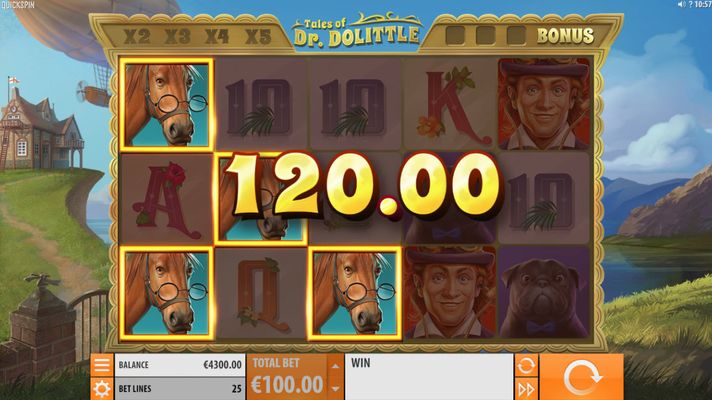 Tales of Dr. Dolittle :: Re-spin leads to multiple winning paylines