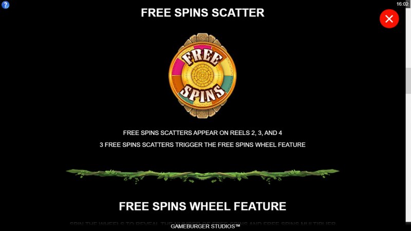 Tarzan and the Jewels of Opar :: Free Spin Feature Rules
