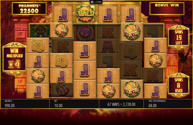 Temple of Treasure Megaways :: Multiple winning combinations leads to a big win