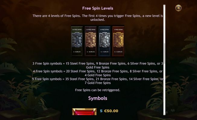 Temple Stacks Splitz :: Free Spins Rules