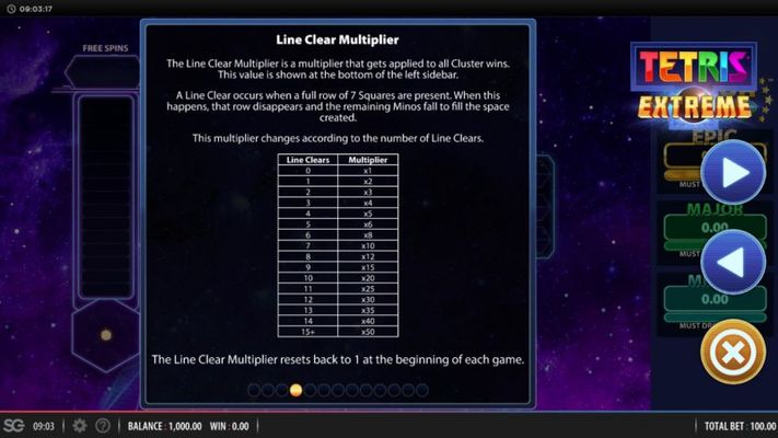 Line Clear Multiplier