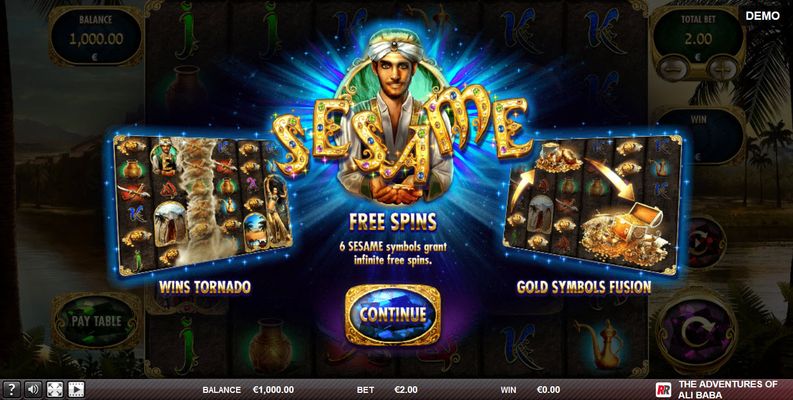 Play slots at B-Bets: B-Bets featuring the Video Slots The adventures of Ali Baba with a maximum payout of $12,500