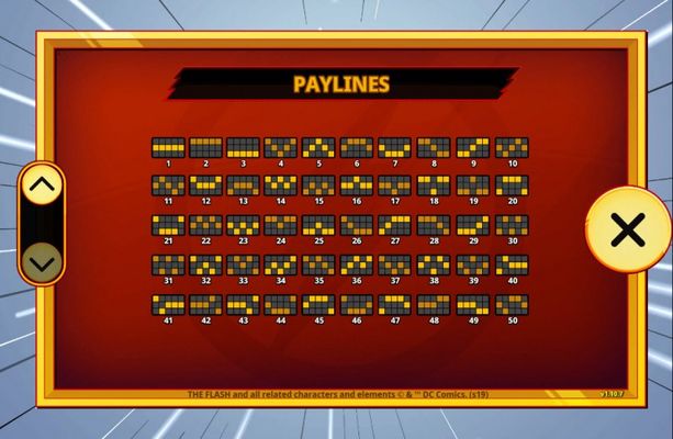 Paylines 1-50