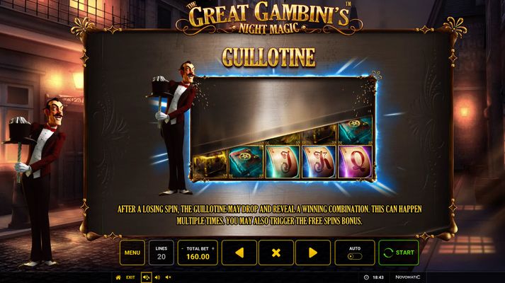 The Great Gambini's Night Magic :: Guillotine Feature Rules