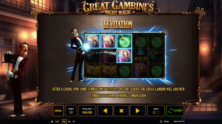 The Great Gambini's Night Magic :: Levitation Feature Rules