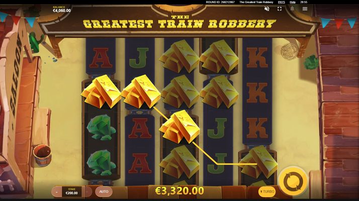 The Greatest Train Robbery :: Multiple winning paylines