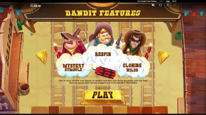 The Greatest Train Robbery :: Bandit Features