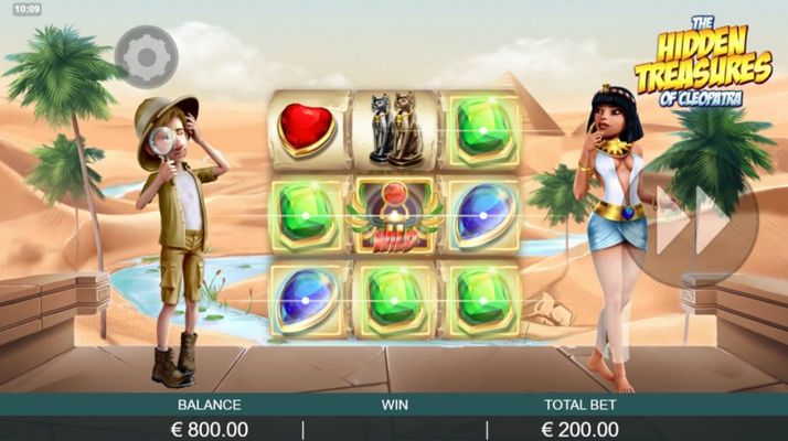 The Hidden Treasures of Cleopatra :: Multiple winning combinations