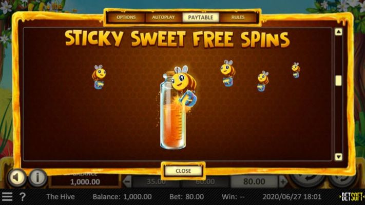 Sticky Sweet Free Spins