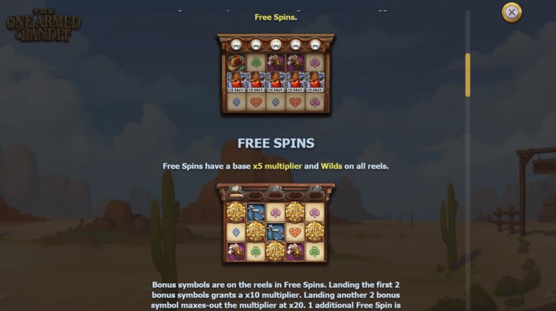 The One Armed Bandit :: Free Spins Rules