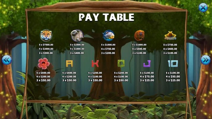 Paytable