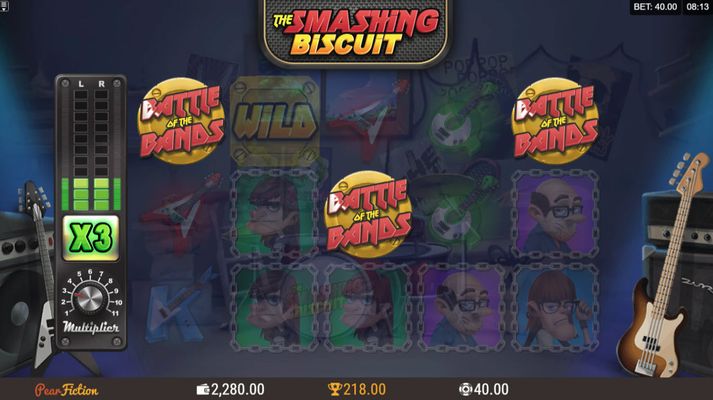 The Smashing Biscuit :: Scatter symbols triggers the free spins feature