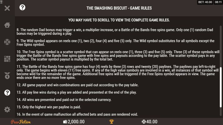 The Smashing Biscuit :: Feature Rules