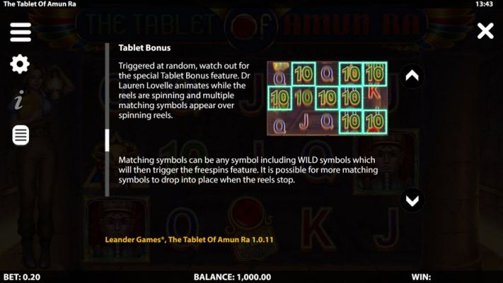 The Tablet of Amun Ra :: Bonus Feature
