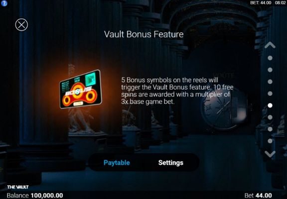 Vault Bonus Feature