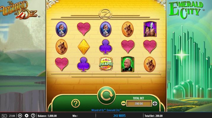 The Wizard of Oz Emerald City :: Main Game Board