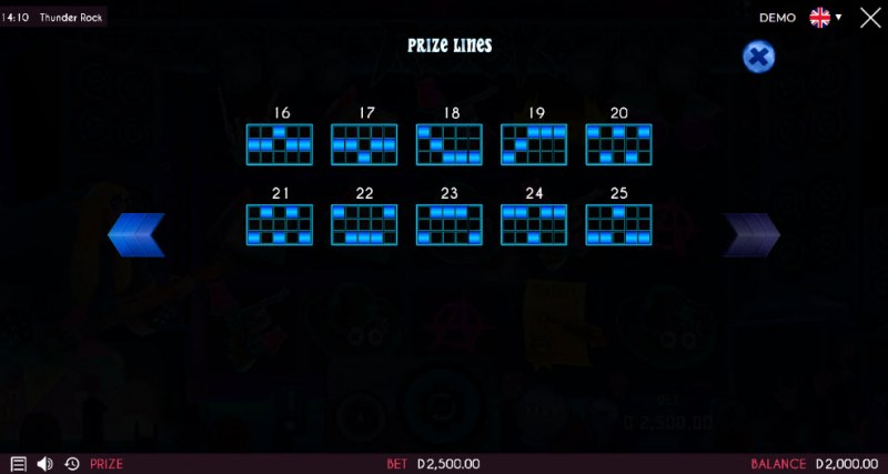Prize Lines 16-25