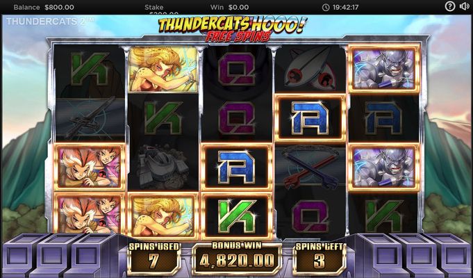 Thundercats Reels of Thundera :: Multiple winning paylines