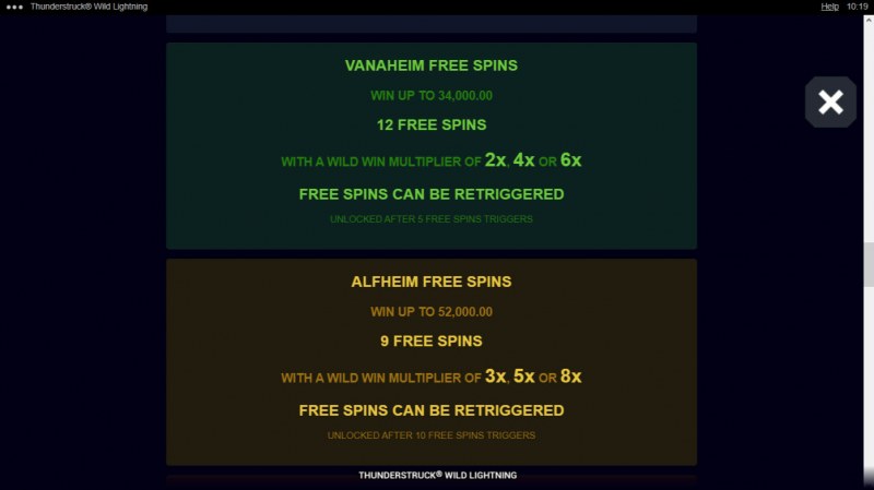 Free Spin Feature Rules