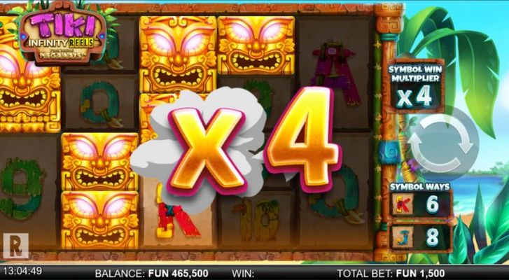Tiki Infinity Reels Megaways :: X4 win multiplier