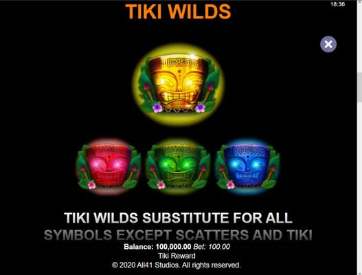Tiki Reward :: Wild Symbol Rules