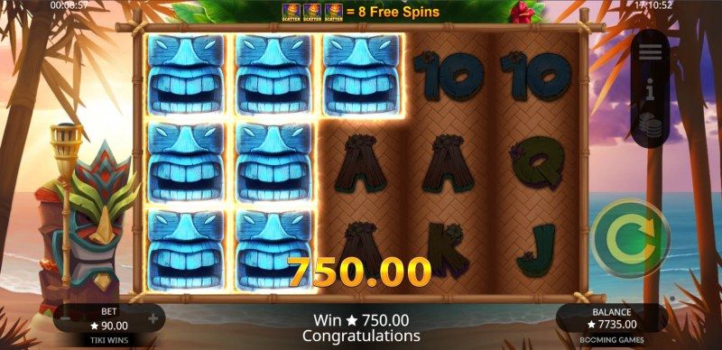 Tiki Wins :: Multiple winning paylines