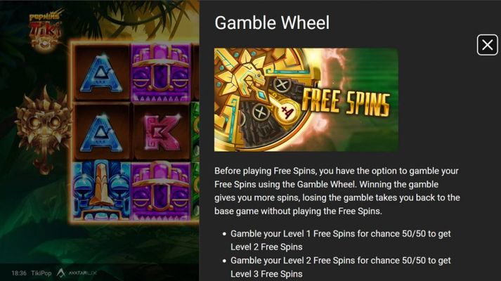 TikiPop :: Gamble Wheel