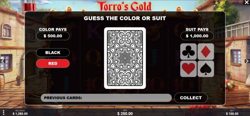 Torro's Gold :: Gamble feature available after every win