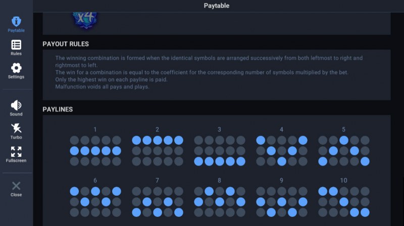 Tree of Lights :: Paylines 1-10