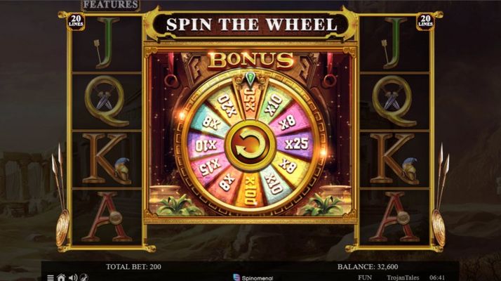 Bonus Wheel triggered