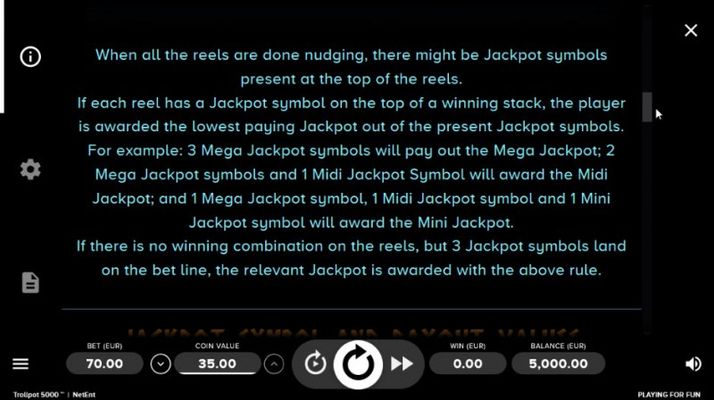 Jackpot Rules