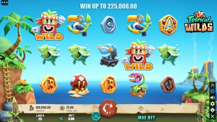 Play slots at Boo Casino: Boo Casino featuring the Video Slots Tropical Wilds with a maximum payout of $225,000