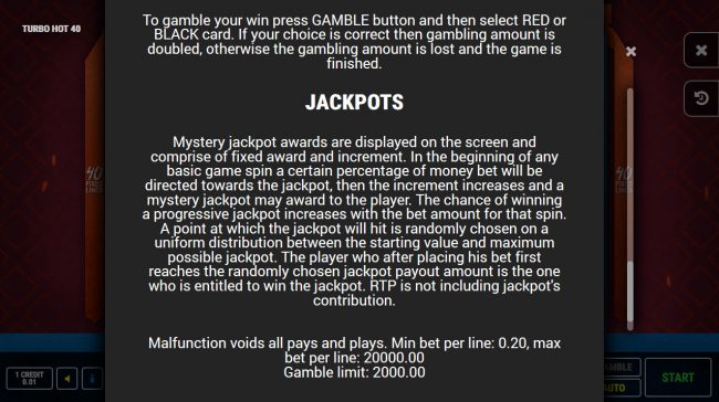 Jackpot Rules