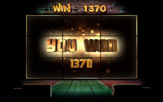 The Battle Feature free spins pays out a total of 1370 coins for an awesome win.