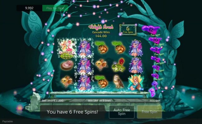 A 144.00 jackpot triggered during the free spins feature.