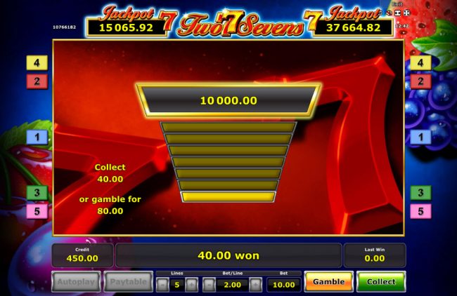 Ladder Gamble Feature Game Board