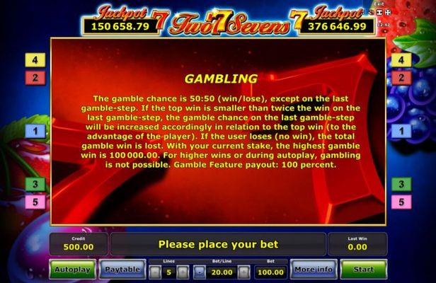 Gamble Feature Rules