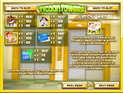 High value slot game symbols paytable