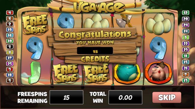 Scatter win triggers the free spins feature