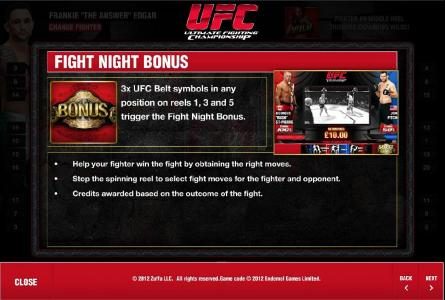 fight night bonus rules and how to play