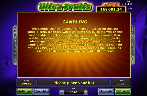 Gamble Feature Rules