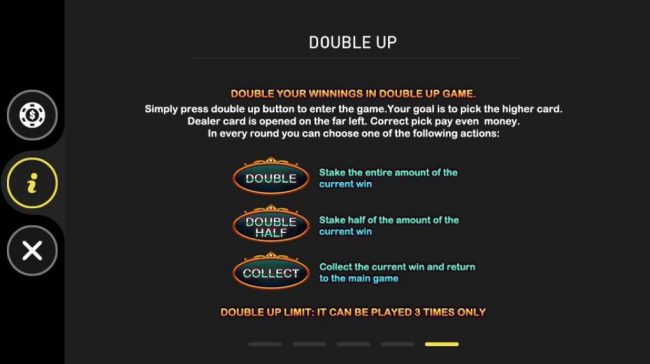 Double Up Gamble Feature Rules