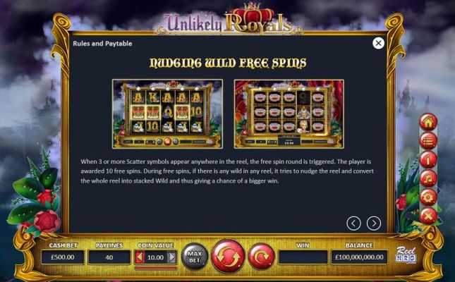 Nudging Wild Free Spins