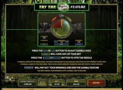 try the your gamble feature