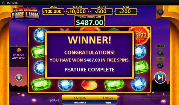 Total Free Spins Payout